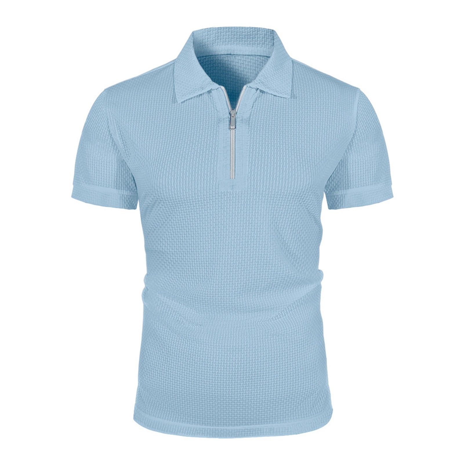 thumbnail image 2 of Camisetas casuales de manga corta para hombre: cuello redondo, mezcla ligera y suave, transpirables para el confort diario en verano., 2 of 7